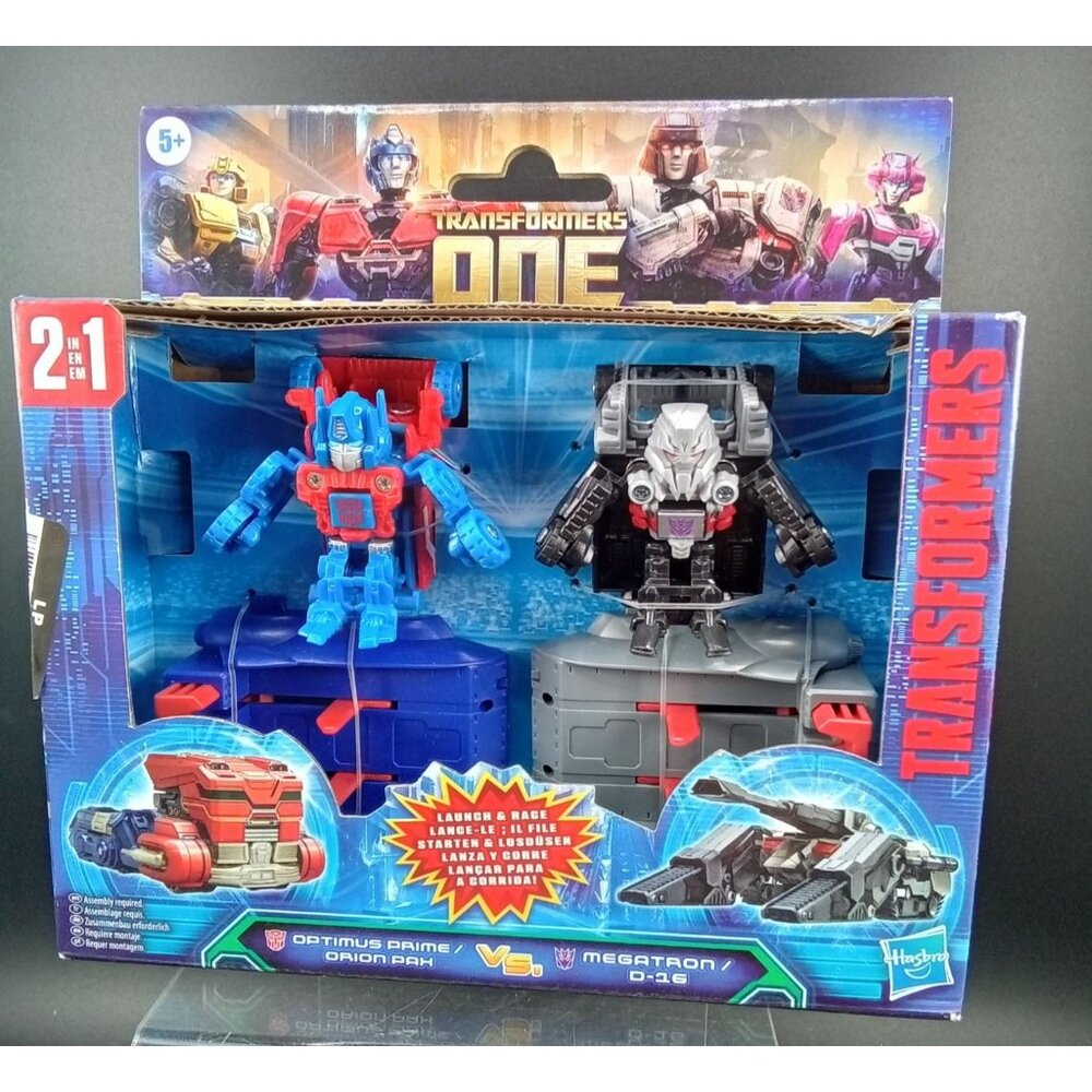 Transformers One Optimus Prime Vs Megatron 2-In-1 Playset By Hasbro